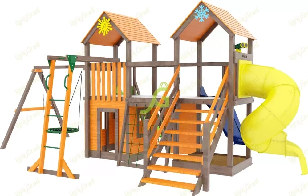 Детская площадка с трубой