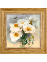 Картина настенная интерьерная в раме "под дерево" 26*26 см