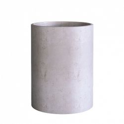 Кашпо CYLINDER CONCRETE WHITE D50 H65