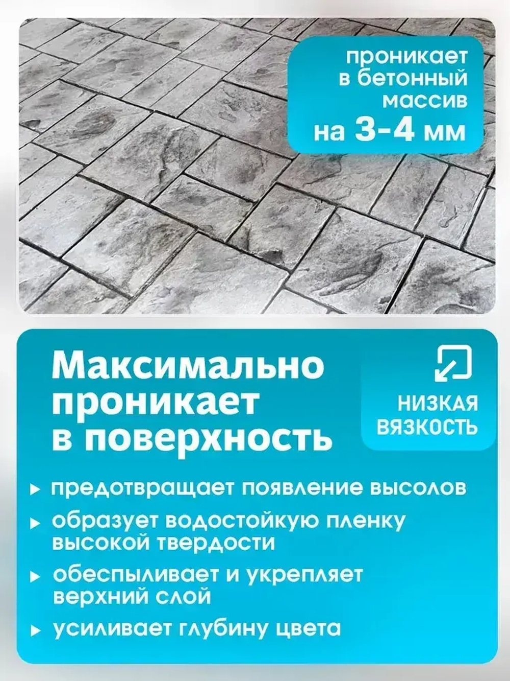 Лак по камню для бетона, тротуарной плитки, камня Savado прозрачный 16 кг