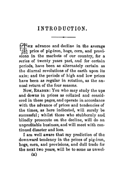 Benner's Prophecies of Future Ups and Downs in Prices | Samuel Benner