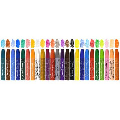 Масляная пастель утолщенная 24 цв. шестигранная 11 мм (Каляка-Маляка)