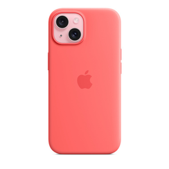 Чехол Apple iPhone 15 Silicone Case with MagSafe Guava (MT0V3ZM/A)