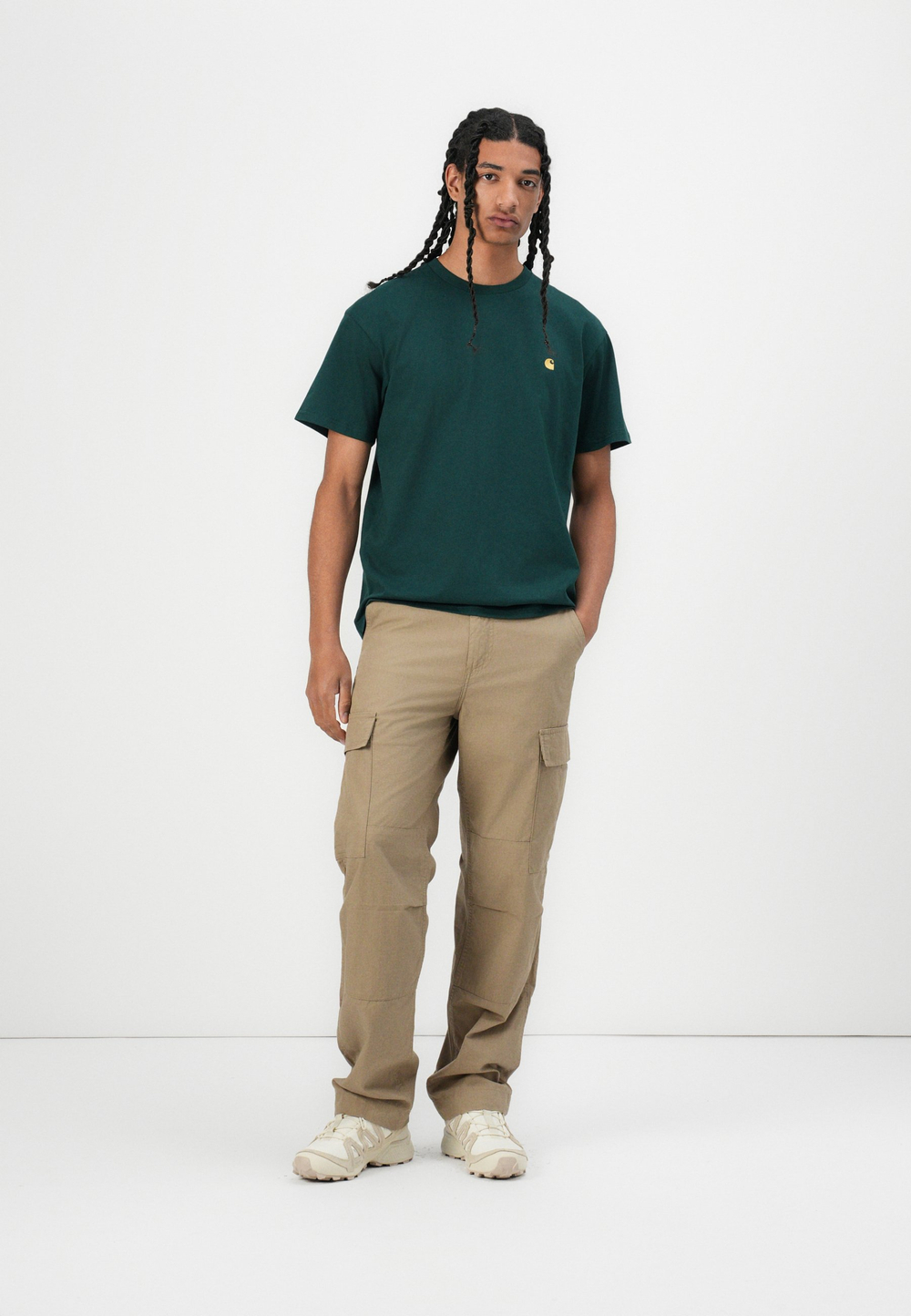 Carhartt WIP CHASE - Базовая футболка - Зелёный