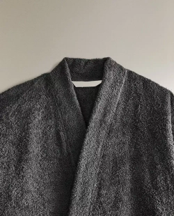 ZARA HOME ХЛОПКОВЫЙ ХАЛАТ, СЕРЫЙ