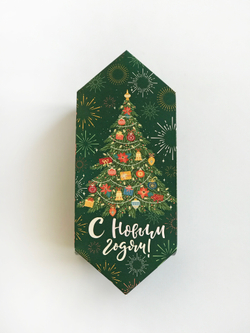 Коробка-конфета «Новогодняя ёлка», 9,3 × 14,6 × 5,3 см