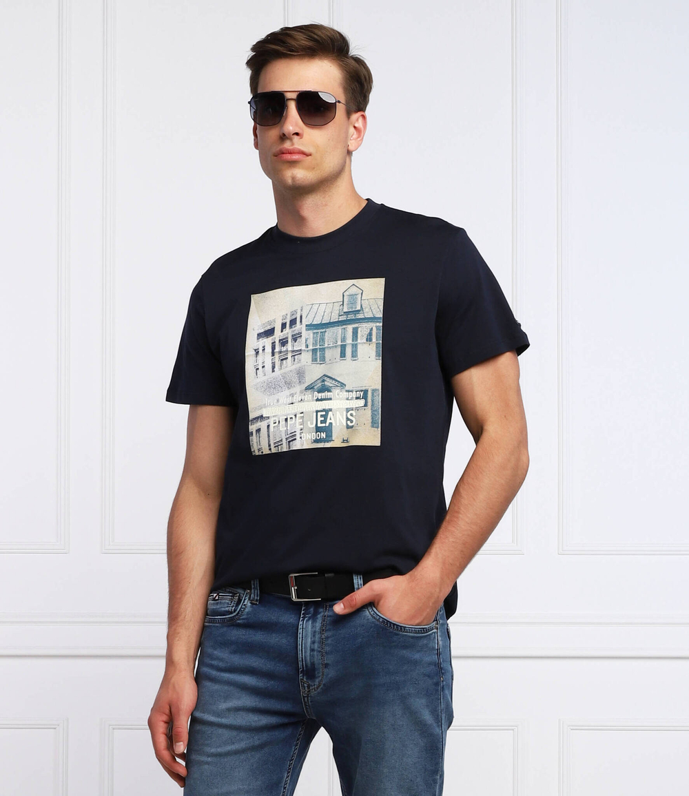 футболка teller Pepe Jeans London - темно-синий(PM508377)