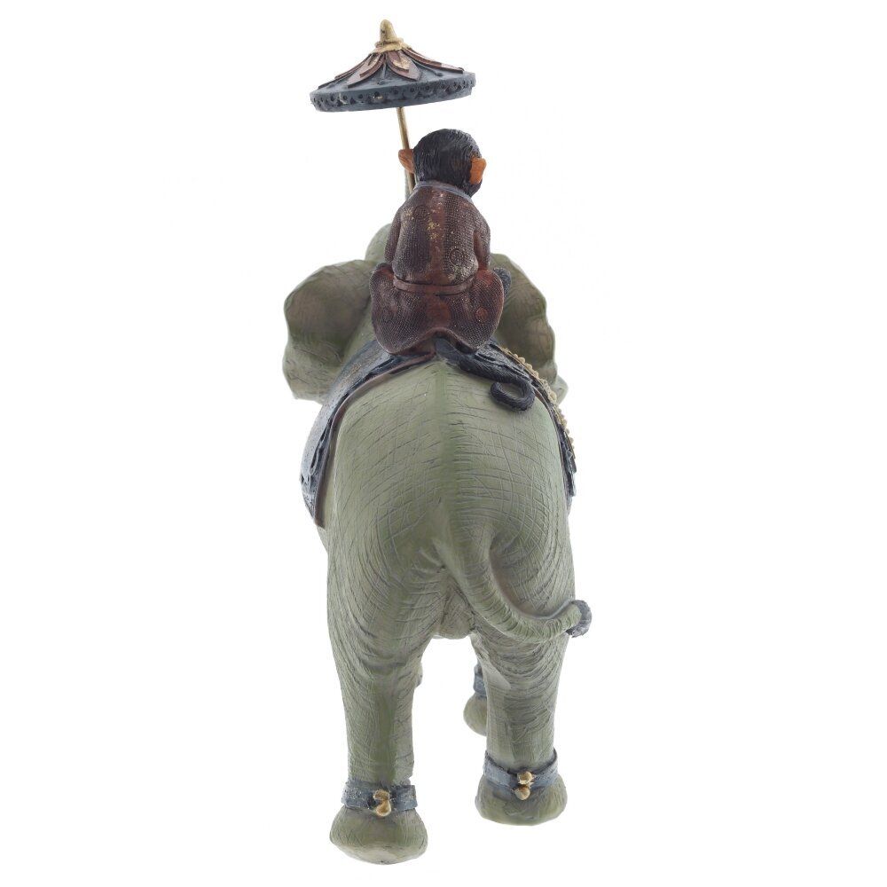 GAEM Фигурка декоративная "Обезьяна на слоне", L19 W7 H19,5 см