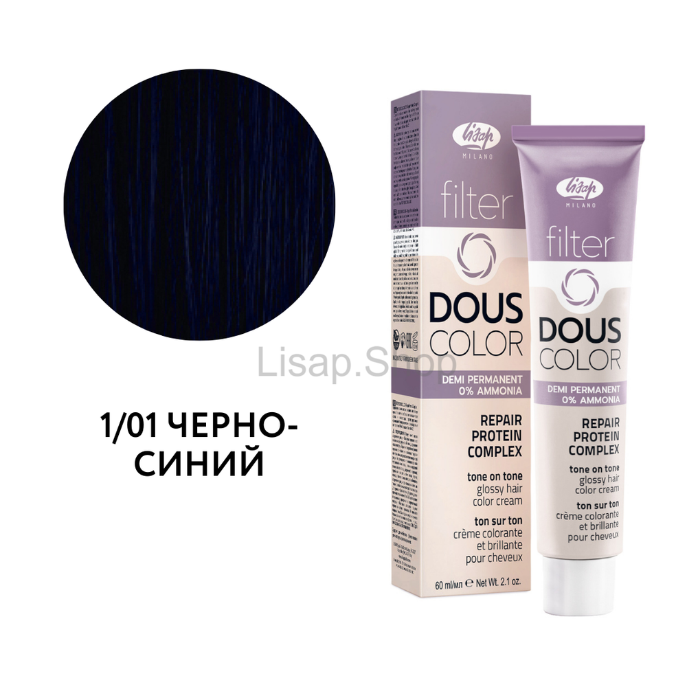 Полуперманентный безаммиачный крем-краситель тон-в-тон "Filter Dous Сolor" (60мл)