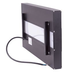 ULO-K16B 2x16W-4000K-L50 5W-3000K IP44 BLACK Светильник линейный светодиодный подвесной с фоновой подсветкой. Белый свет 4000К. Алюминий. Цвет черный. TM Uniel