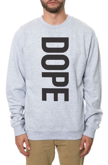 Свитшот DOPE Vertical Crewneck серый