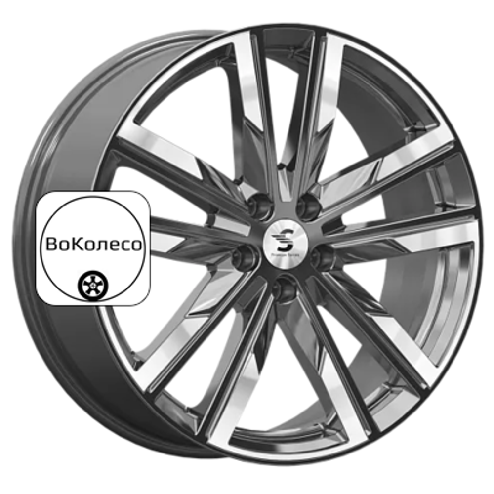 8x20/5x112 ET28 D66,6 КР014 (Audi Q7) Diamond Gloss Graphite (79383) Premium Series