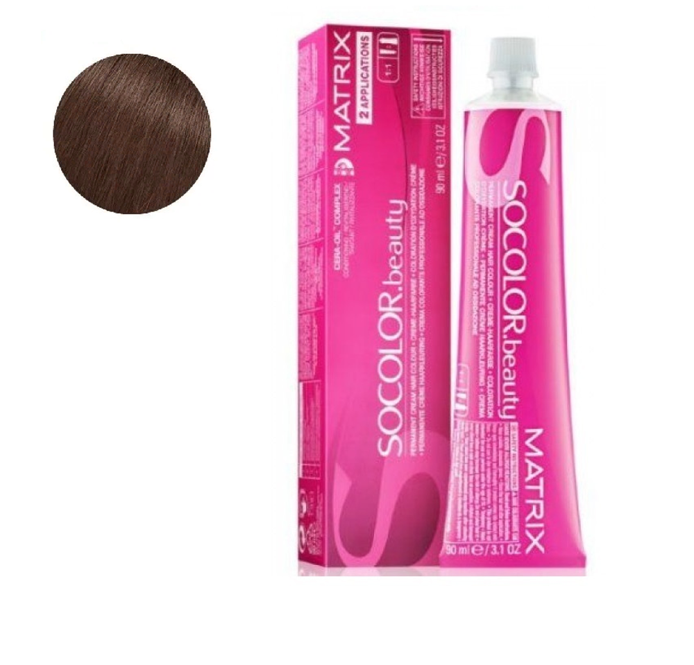 Краска для волос Matrix Socolor.Beauty 6MV -темный блондин мокка перламутровый, 90мл