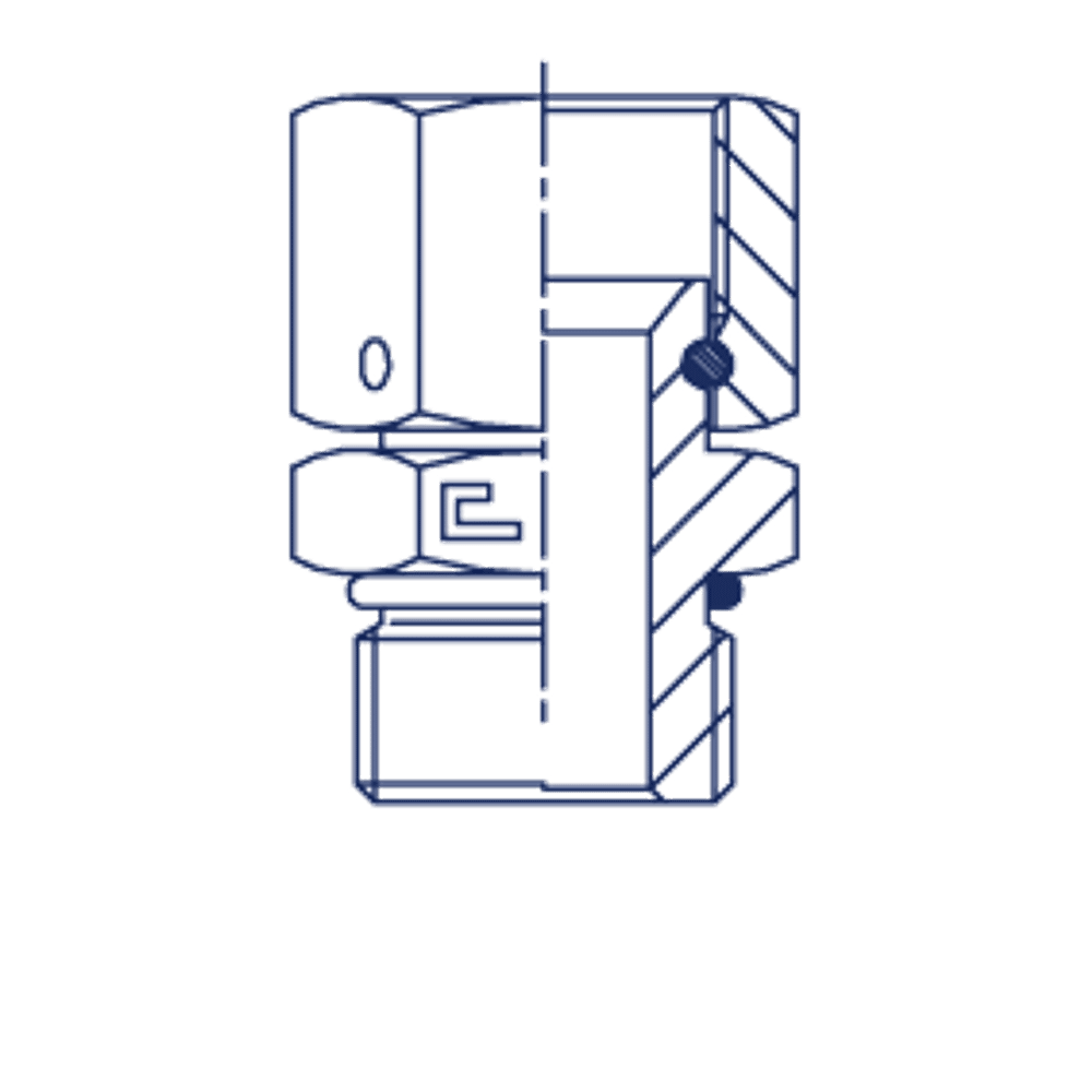 Штуцер FNA JIC 1.1/16 - UNF 3/4