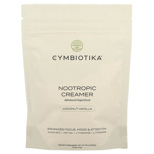 Cymbiotika, Ноотропные сливки, кокос и ваниль, 157 г (0,35 фунта)