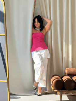 Топ-корсет розовый