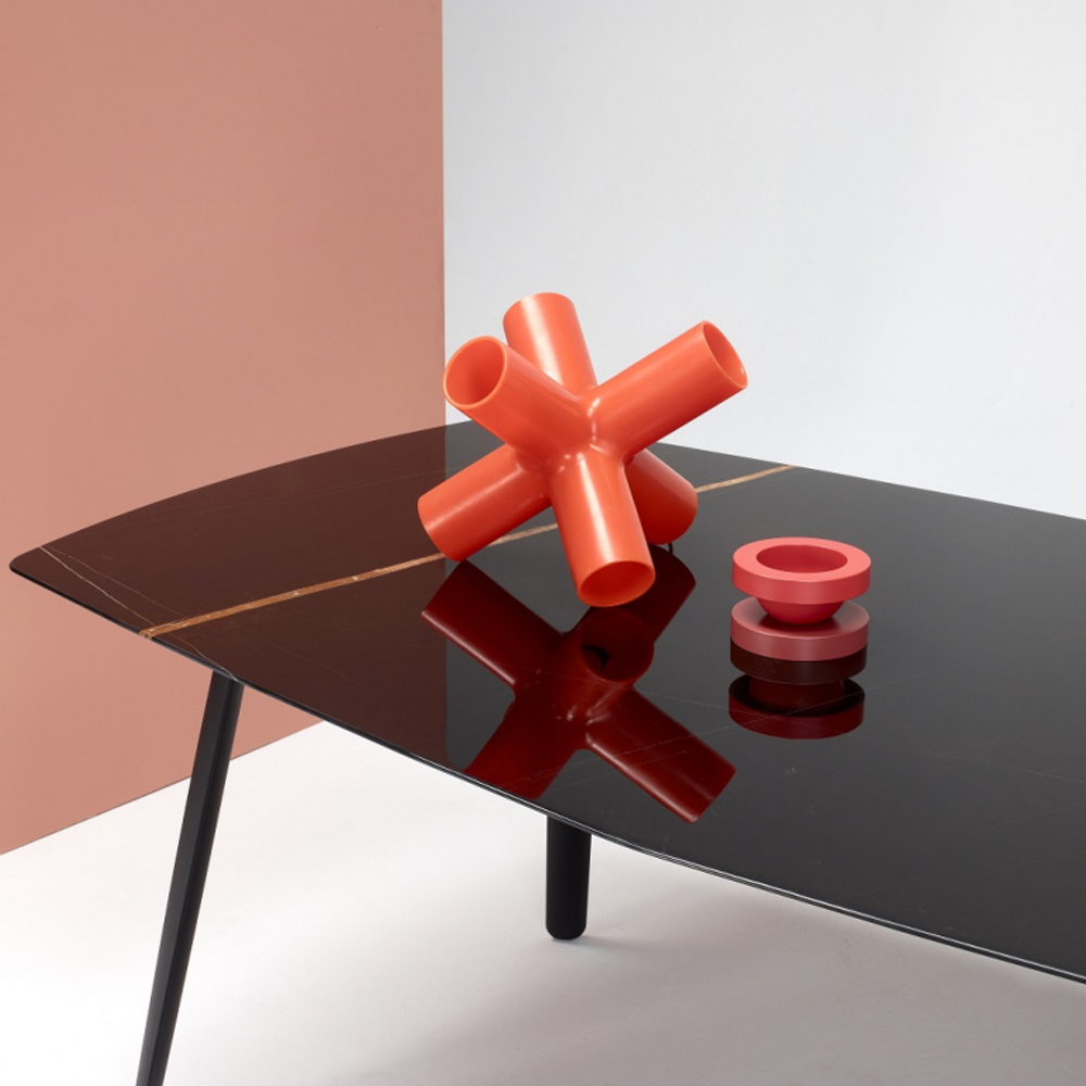 Стол мраморный Scab Design Squid M, черный, черный мрамор Сахара Нуар