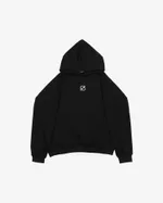 Купить Худи One Two Basic Logo утепленный черный Худи One Two Basic Logo утепленный черный