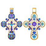 Крест с эмалью
