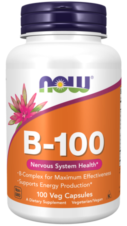 NOW Foods, Витамин B-100, Vitamin B-100, 100 вегетарианских капсул
