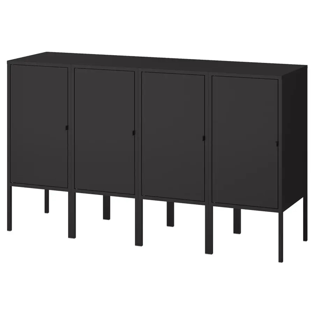 Книжный шкаф - LIXHULT IKEA/ ЛИКСГУЛЬТ ИКЕА,  82х140 см, черный