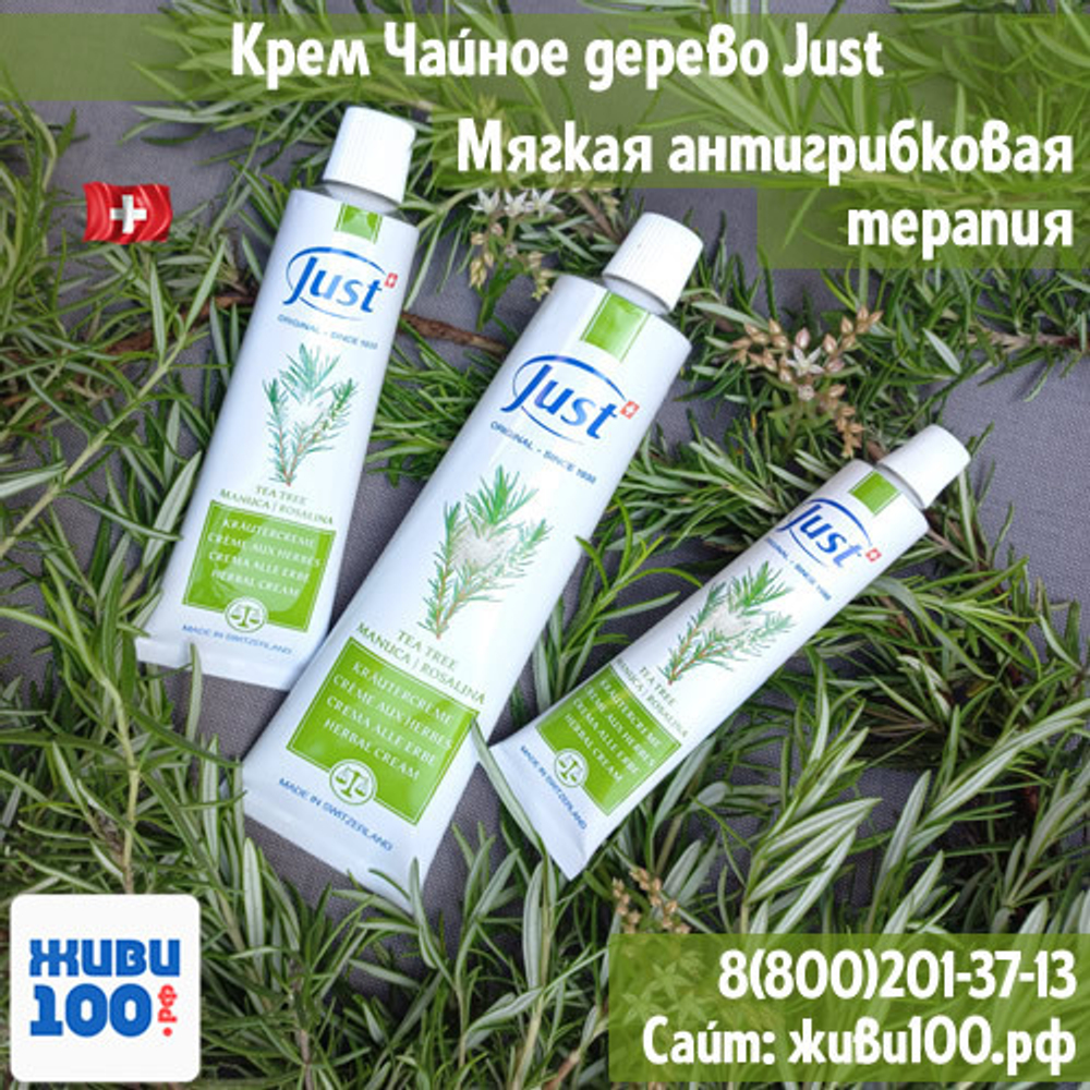 Антигрибковый Крем Чайное дерево Just Tea tree 30 мл