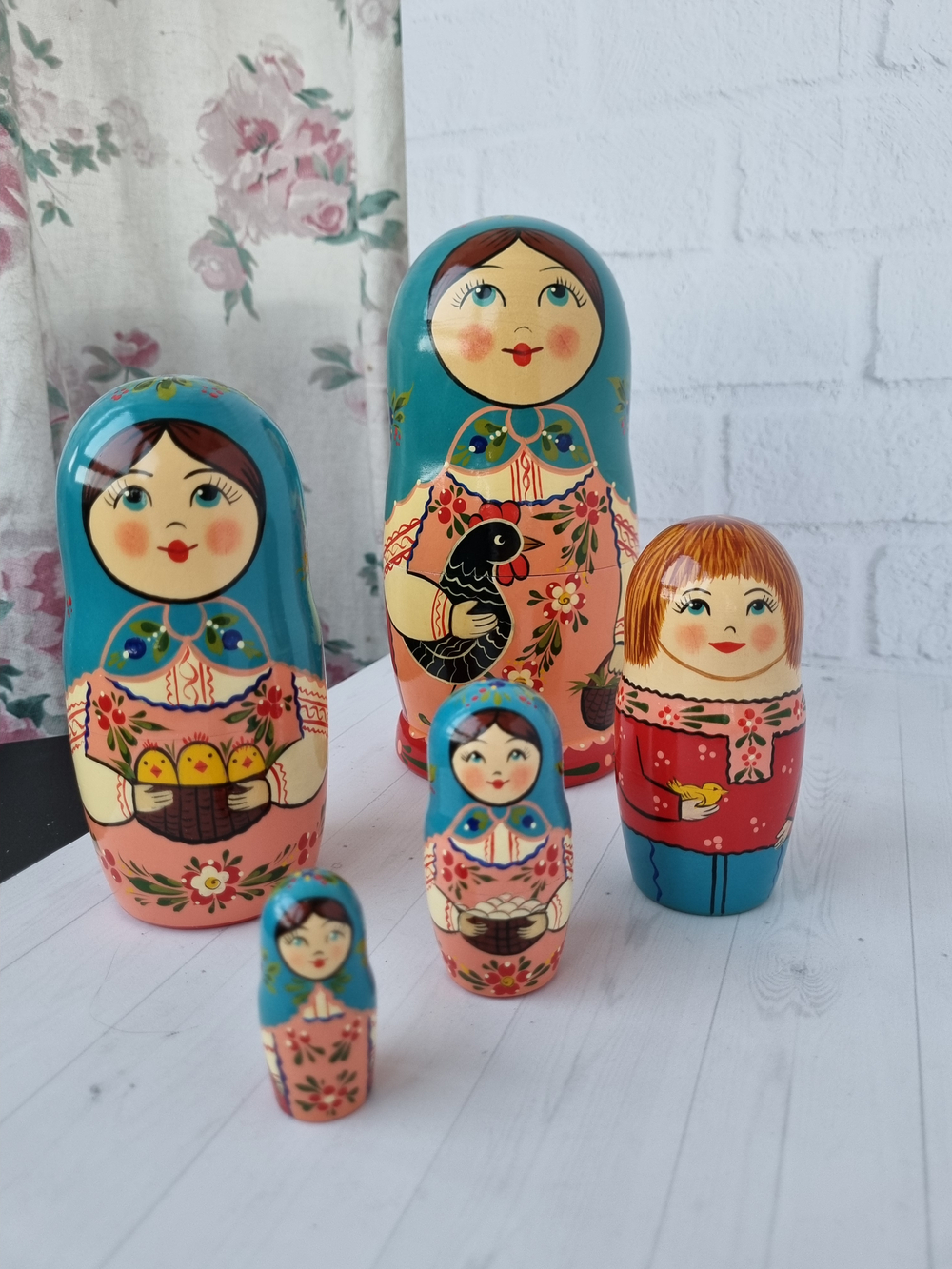 Матрешка "с курочкой" традиция 5мест