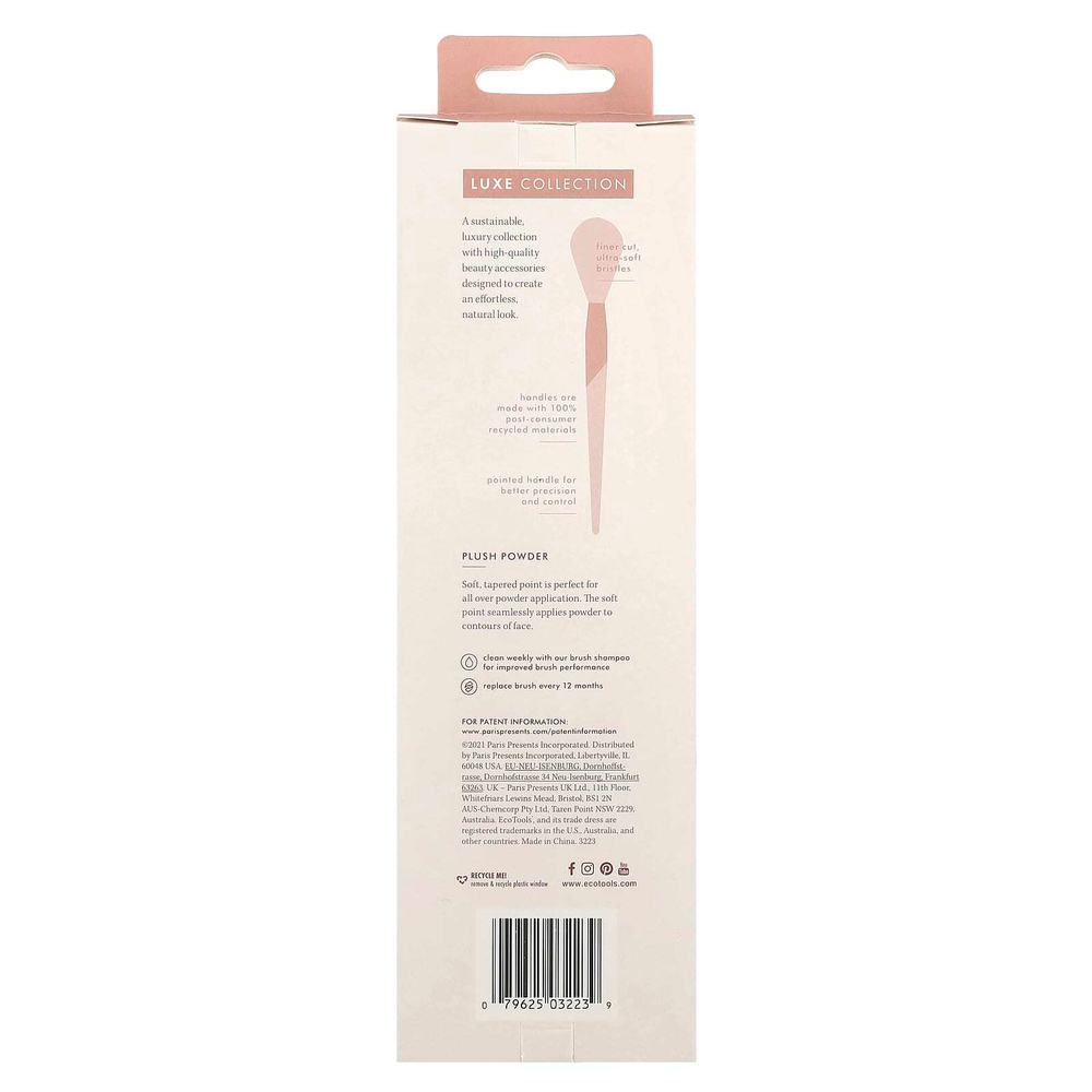 EcoTools, Luxe Collection, плюшевая кисть для пудры, 1 шт.
