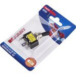 Тумблер REXANT 12V 30А (3c) ON-OFF однополюсный  с красной LED подсветкой  (ASW-07D-2) 06-0334-B