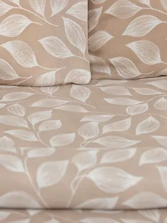 Постельное бельё 1,5сп Экономь и Я «Осенние листья» 143х215см, 145х214см, 50х70см-1шт, 60г/м2, микрофибра