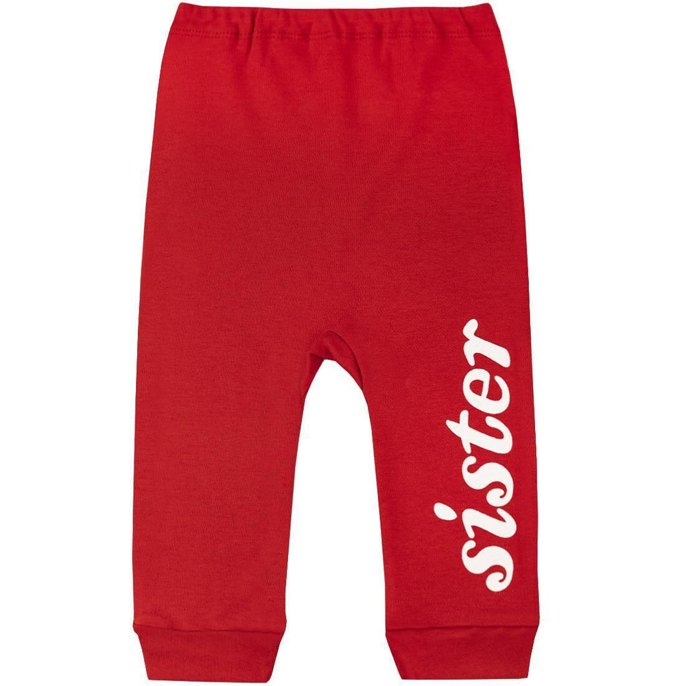 Штанишки для девочки 721/11и ап р.74 красный (Юлла)