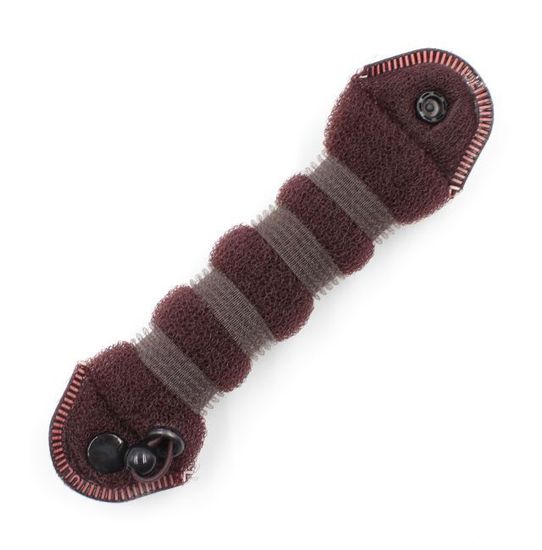 Валик 22см сетка с резинкой и кнопкой коричневый