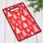 Доска разделочная пластиковая 37*23см «Ёлочки»