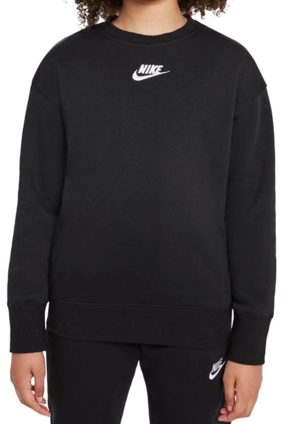 Кофта для девочки теннисная  Nike Sportswear Club Fleece - черный