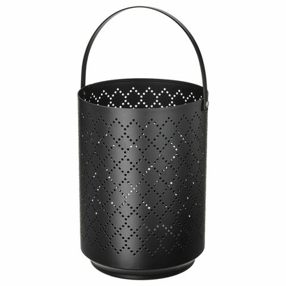 Подсвечник фонарь IKEA URSKILJA (УРСКИЛЬЯ), Черный, Металл, 22 см