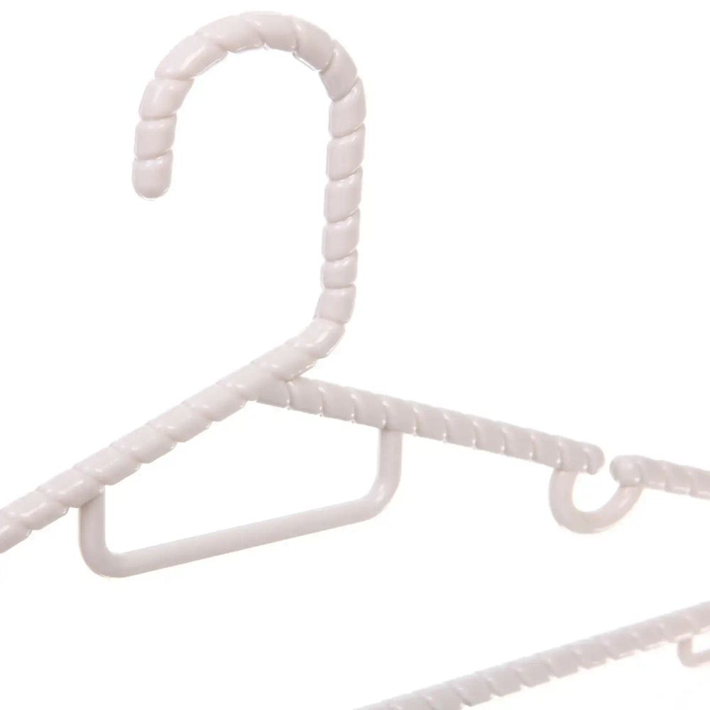 Плечики для одежды 2шт «ЭКЛАТТИ», цвет бежево-серый, 34*17см (Лейбл Селфи)