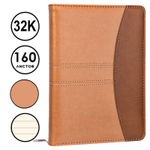 Ежедневник недатированный Deli, 32К 180х130 мм, 160 листов, кожзам, коричневый