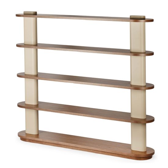 Стеллаж Rome бежевый/коричневый