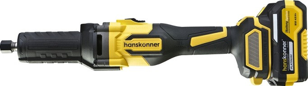 Шлифмашина прямая аккумуляторная HANSKONNER HSG1868 4,0Ач, ЗУ