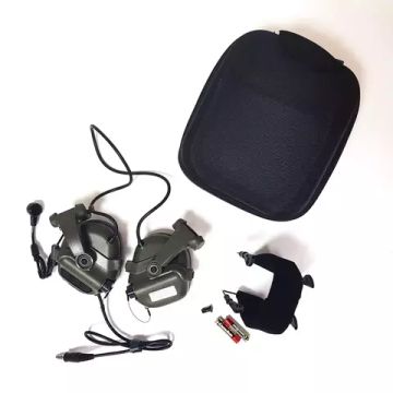 Активные стрелковые наушники Earmor M32X mark3 с микрофоном (олива/coyote brown)