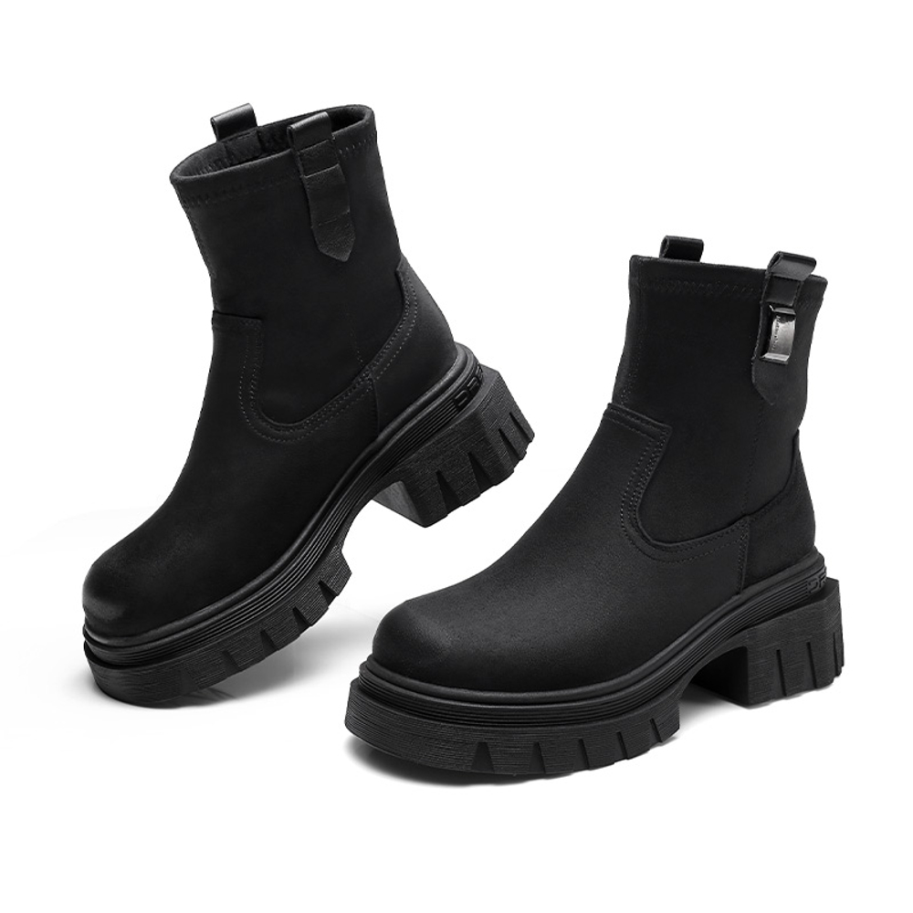 QIANGREN 3515 Ankle Boots Women"s Black Brown