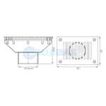 ВЗП.150.1 Забор переливного лотка 2" (внутр.) (плитка)