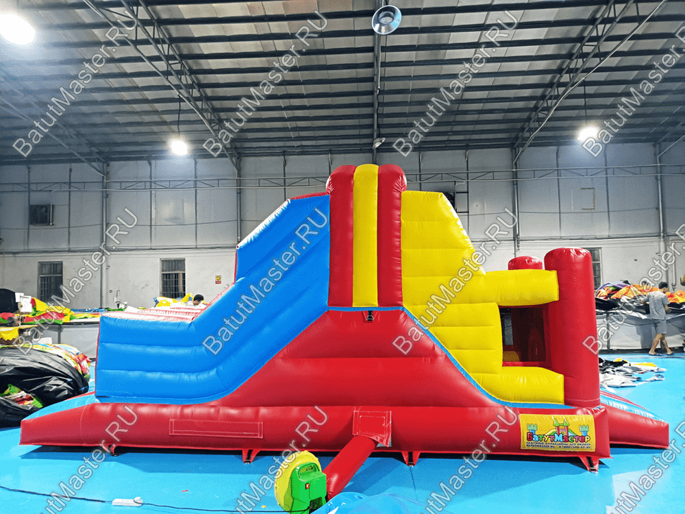 Детский надувной батут "Отличное настроение" 5,3*2,2*3,15 м