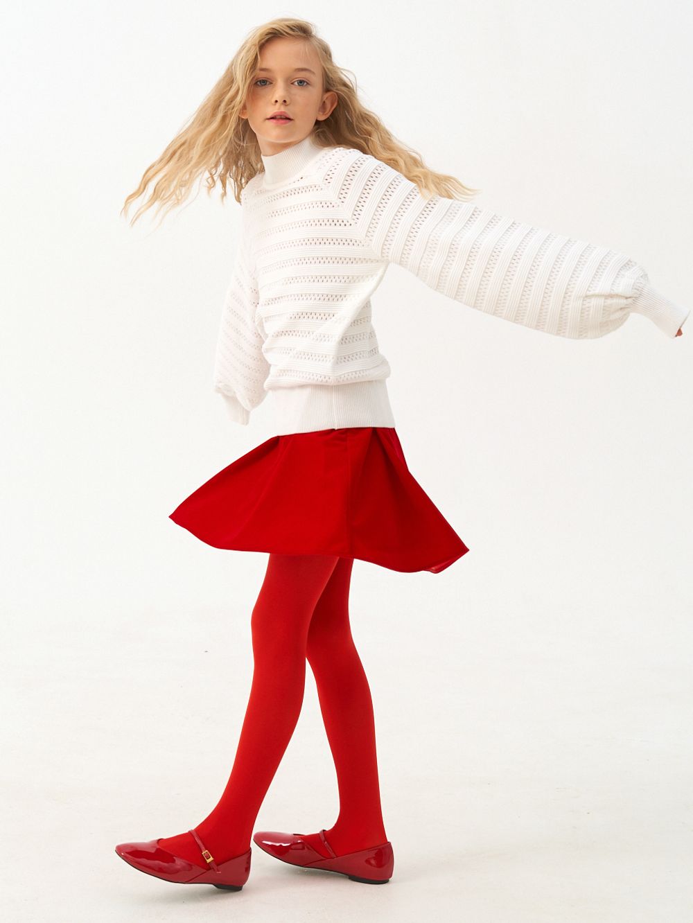 Джемпер для девочки AT1215 белый