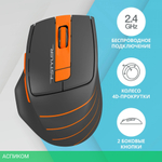 Мышь A4Tech Fstyler FG30 серый/оранжевый