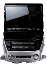 Магнитола для Toyota Land Cruiser 200 2015-2021 (top) - Carmedia ZF-7008-GE монитор 10" на Android 13, 8Гб+128Гб, CarPlay, 4G SIM-слот