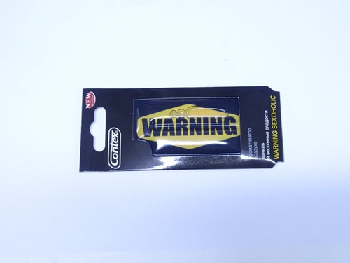 Ароматизатор подвесной гель  WARNING SEXOGOLIC  Ваниль (Contex)