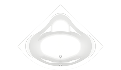 Ванна акриловая BAS Мега 1600х1600 с каркасом