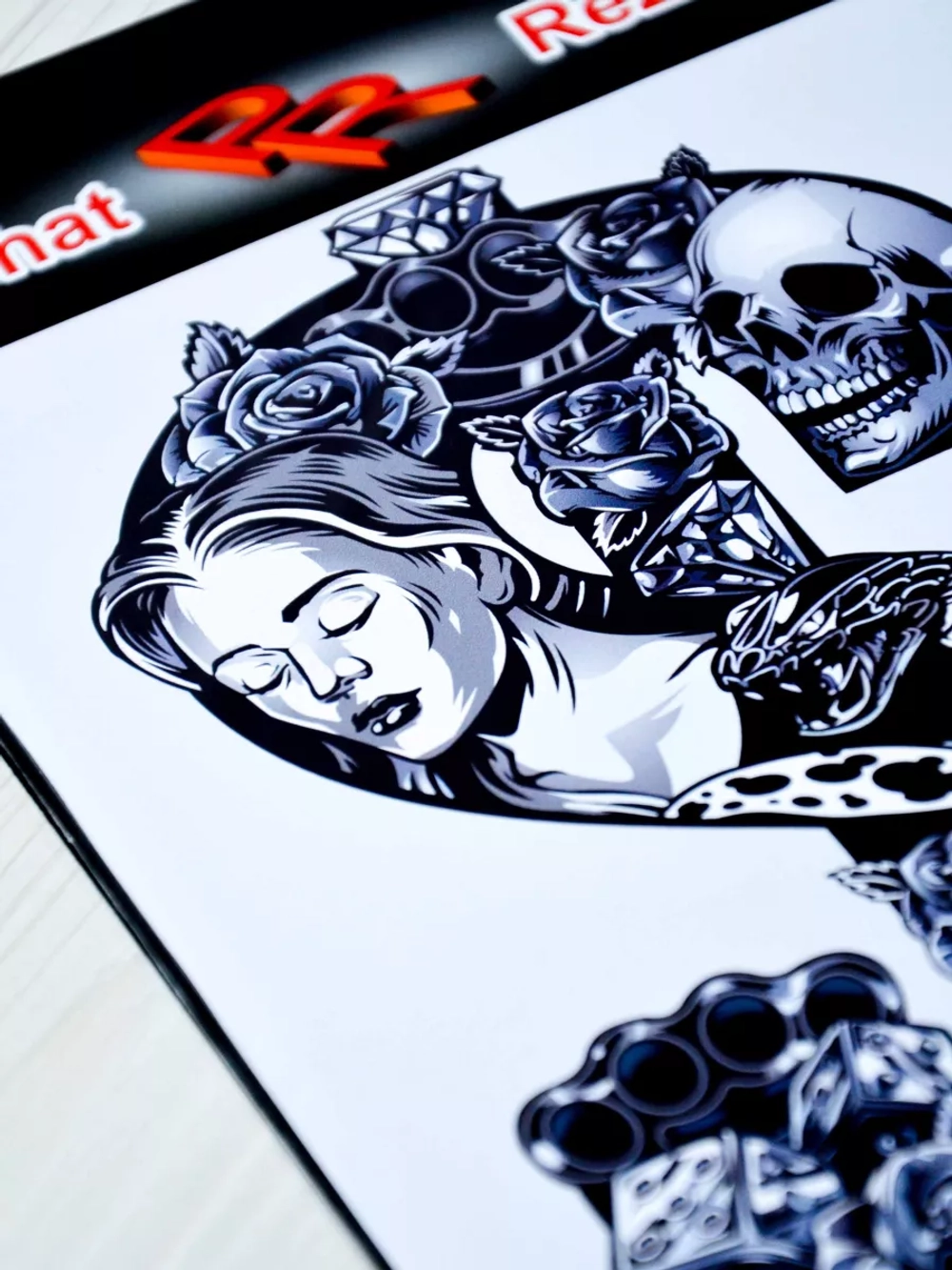 Наклейка - Доллар со змеей