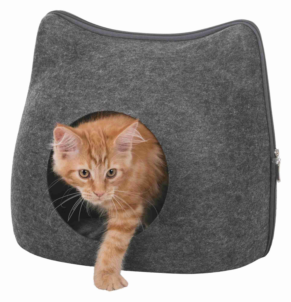 Лежак для собак и кошек Trixie Cat, размер 38x35x37см., антрацит